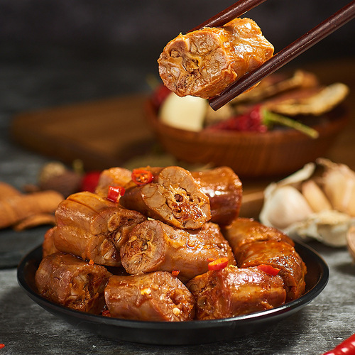 Jingwu Spicy and Hot Duck Neck 450g Preserved Food Ready-to-Eat Snack Duck Neck Manufacturer Casual Meat Internet Celebrity Snack Wholesale