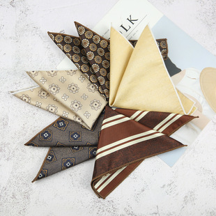 Suit, retro dress, colored fashionable handkerchief