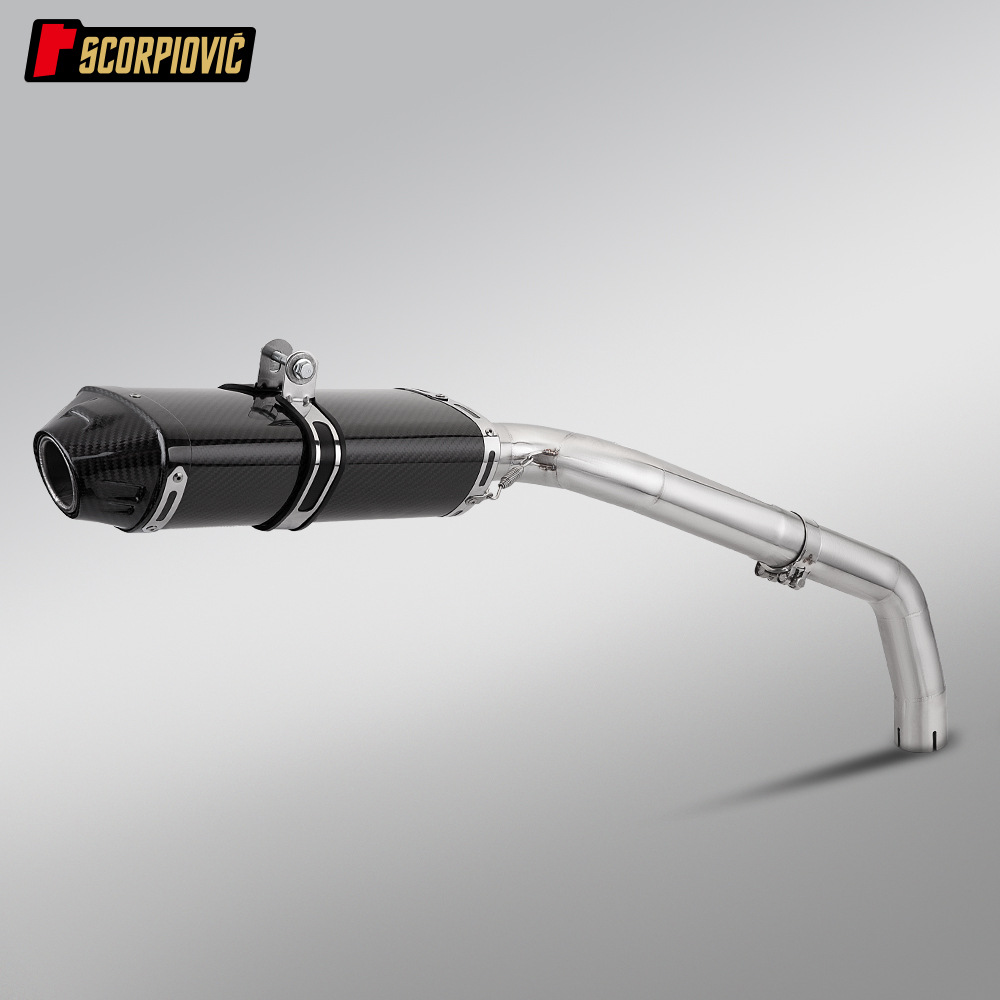 Motorcycle CBR600RR F5 Stainless Steel Mid-section and Tail-section Exhaust Pipe Muffler Set 2005-2020