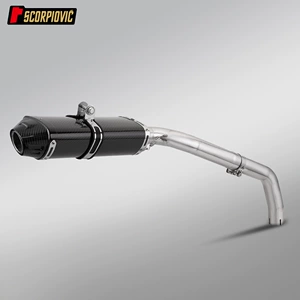 Motosiklet CBR600RR F5 paslanmayan polad orta və quyruq egzoz borusu susturucu dəsti 2005-2020