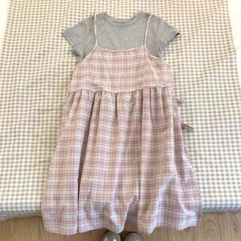 Корейские girl summer outfits — полный комплект новых сладко-детских креплений в стиле dopamine