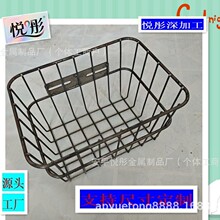 金属网筐收纳篮车篮电动车筐工厂周转筐不锈钢车篮铁丝浸塑车筐