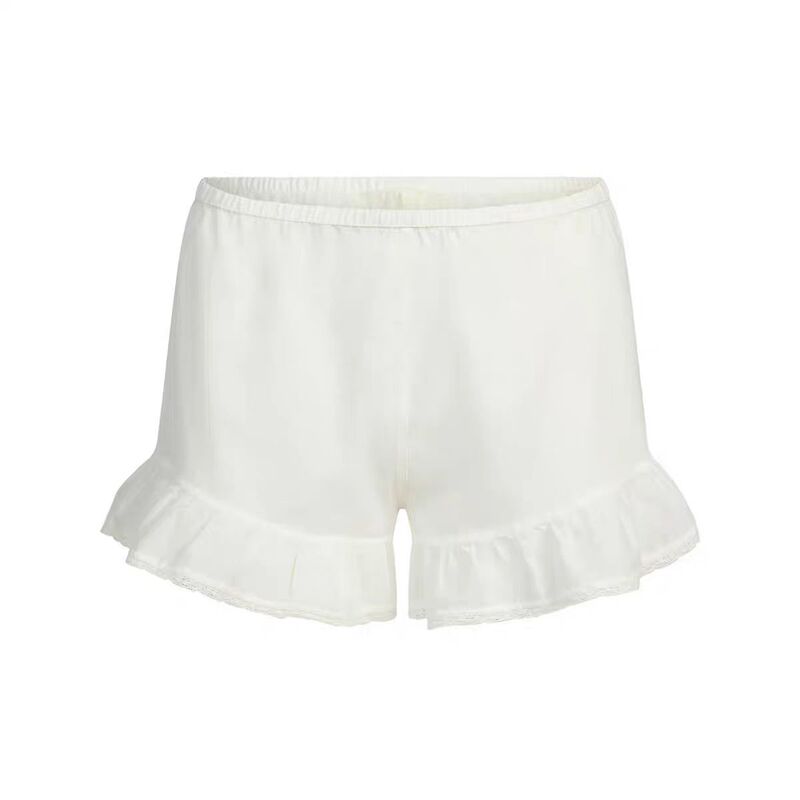 25新品SKIMS同款COTTON VOILE  SHORT小清新轻薄休闲花边短裤|undefined