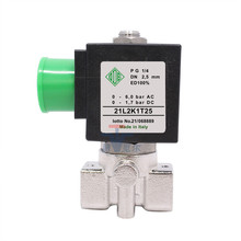 意大利ode不锈钢316电磁阀 21l2k1t25 1/4进口两通防腐电磁阀110v