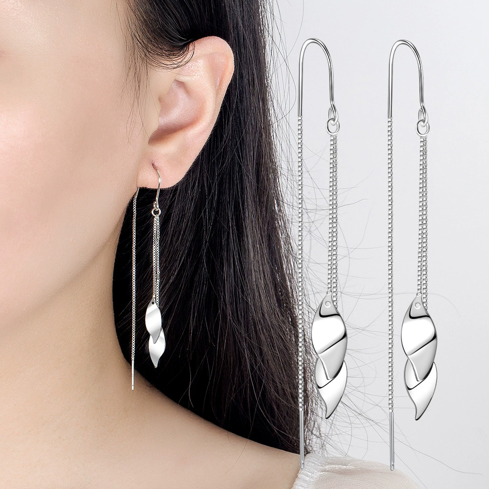 Серьги, цепочка, простой и элегантный дизайн