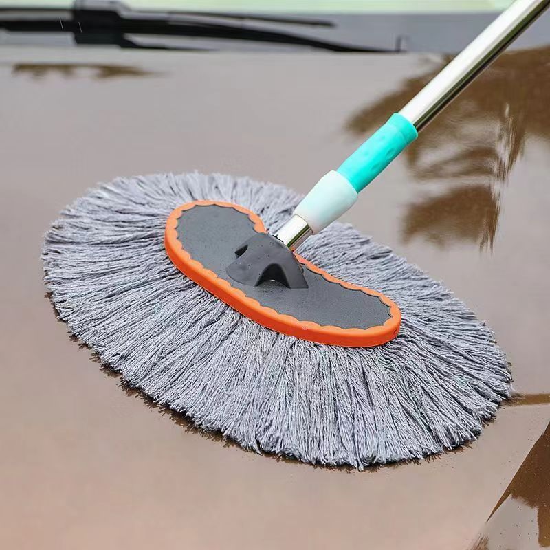 0.9m 초승달 면실 세차 브러시