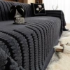Apollo sofa towel-dark gray
