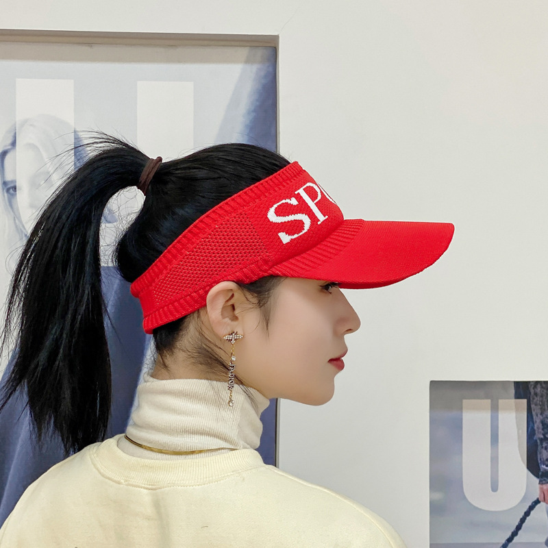 Hat female summer empty top hat Korean version of the new sunscreen hat sports sunscreen cap outdoor baseball cap wholesale