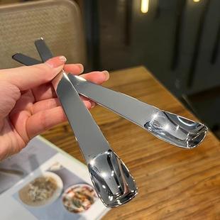 Spoon Stainless Steel High-looking Household Scandinavian Style Popular Spoon Ice Cream Spoon Cake Dessert Spoon Dumpling Filling Spoon Long
