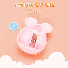 Deli 0569 Pencil Sharpener Miller Mouse Student Pencil Pen Knife Cartoon Pencil Sharpener Pencil Sharpener Wholesale