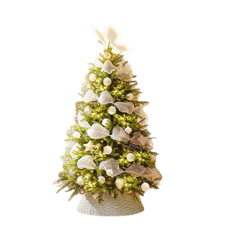 Nuevo cross-border hogar sala de estar blanco arco cifrado árbol de Navidad gran DIY decoración de Navidad