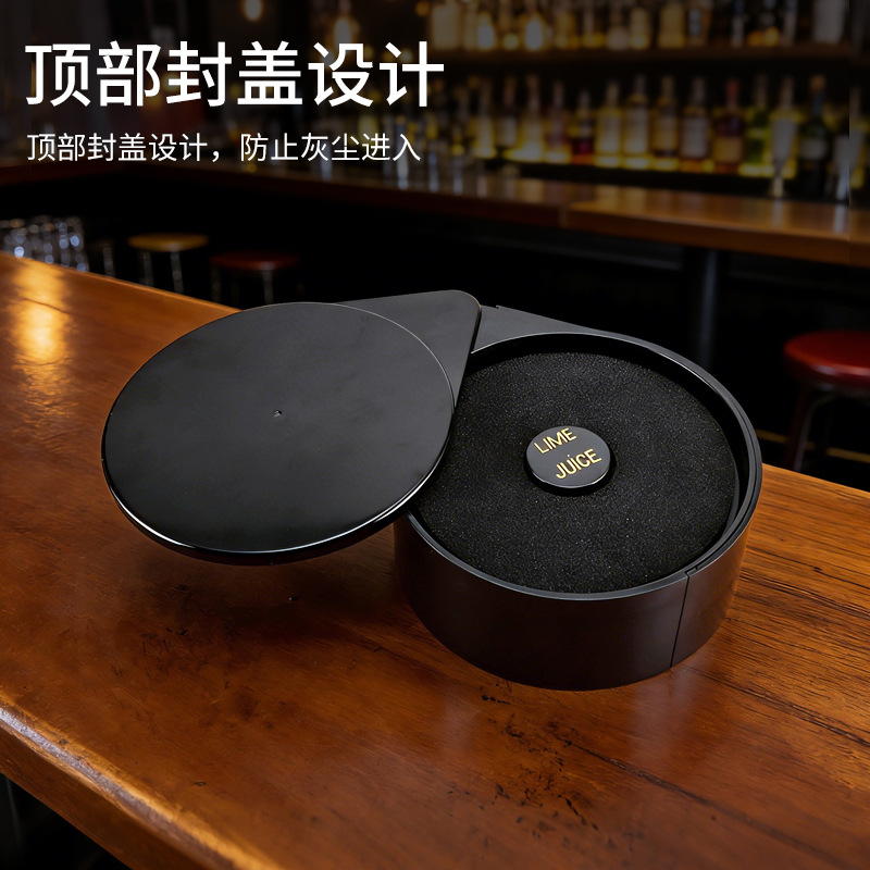 Caja de sal de tres capas para barman con sal para condimento caja de azúcar margarita taza herramienta de condimento de cóctel image 5