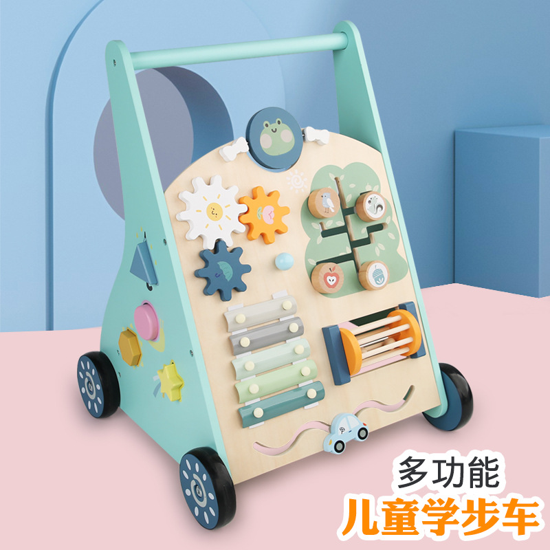 Children's walker 6 to 18 months baby stroller children's Montessori puzzle busy board early education toy car