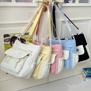Japanese brand study bag, high quality one-shoulder bag, school bag, capacious shoulder bag