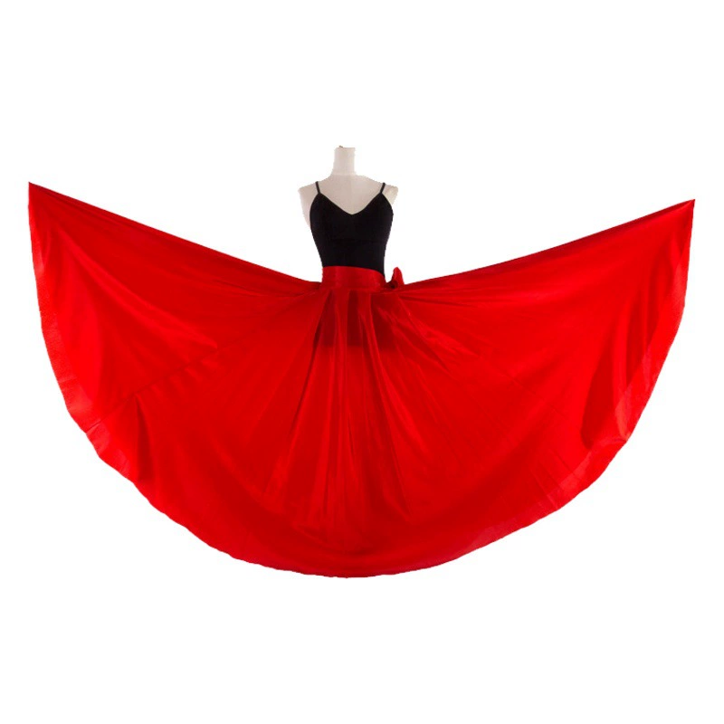 Большая юбка для тибетского танца Юбка для практики Монгольский И Синьцзян-Уйгурский танцевальный костюм Юбка Практическая танцевальная юбка