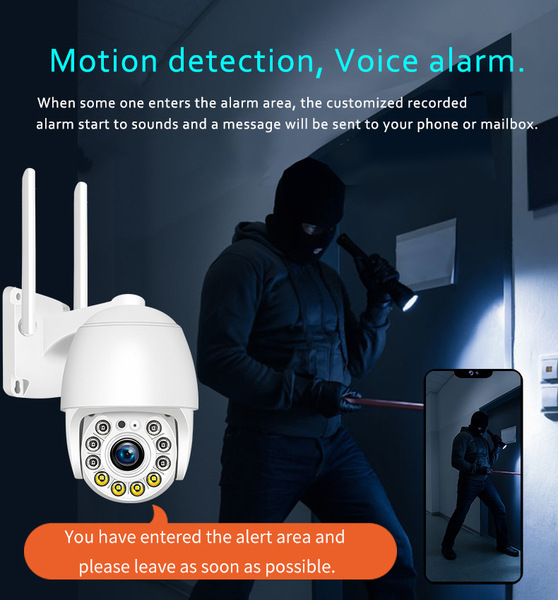 1080p HD WIFI CCTV Safety System Round Ding Camera outdoor Network…