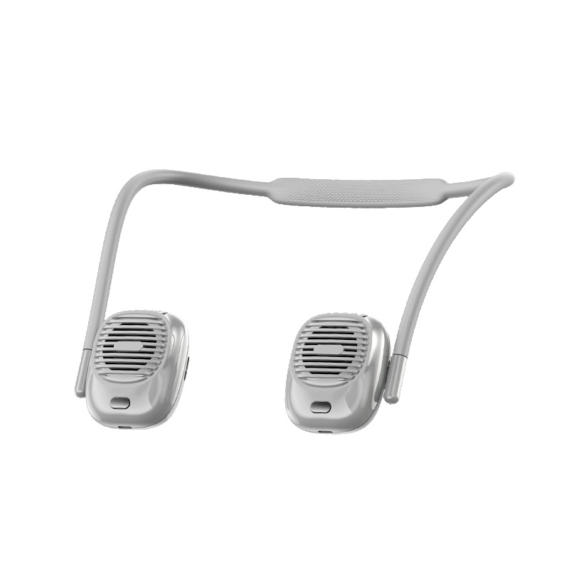 Ventilador de cuello halter, batería de larga duración, refrigeración al aire libre, carga USB, mini ventilador pequeño silencioso plegable portátil perezoso
