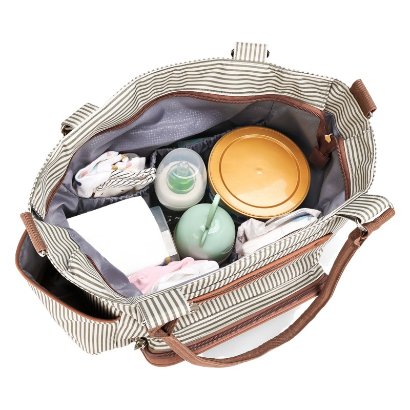 7-Piece Set of Mommy Bag Handbag, Multi-Functional Large-Capacity Mommy Bag, Mother and Baby Diaper Bag, Out-And-Out Handbag