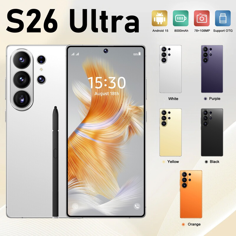 【E-Commerce Hot Product】Cross-Border Smartphone S26 Factory Wholesale Foreign Trade Smartphone Dropshipping 【E-Commerce Hot Product】Cross-Border Smartphone S26 Factory Wholesale Foreign Trade Smartphone Dropshipping