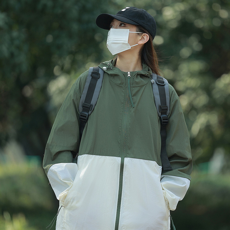 2025 新しい夏の日焼け止め服カップルスタイル夏薄型通気性抗 UV アイスシルク釣り日焼け止め服スーパー|undefined