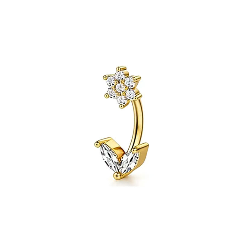 Pointed titanium steel lip stud product view