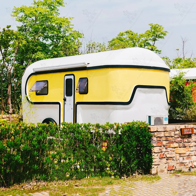 Futuro cabina pequeña camping RV punto escénico al aire libre de tracción catering coche campamento viaje remolque vida RV