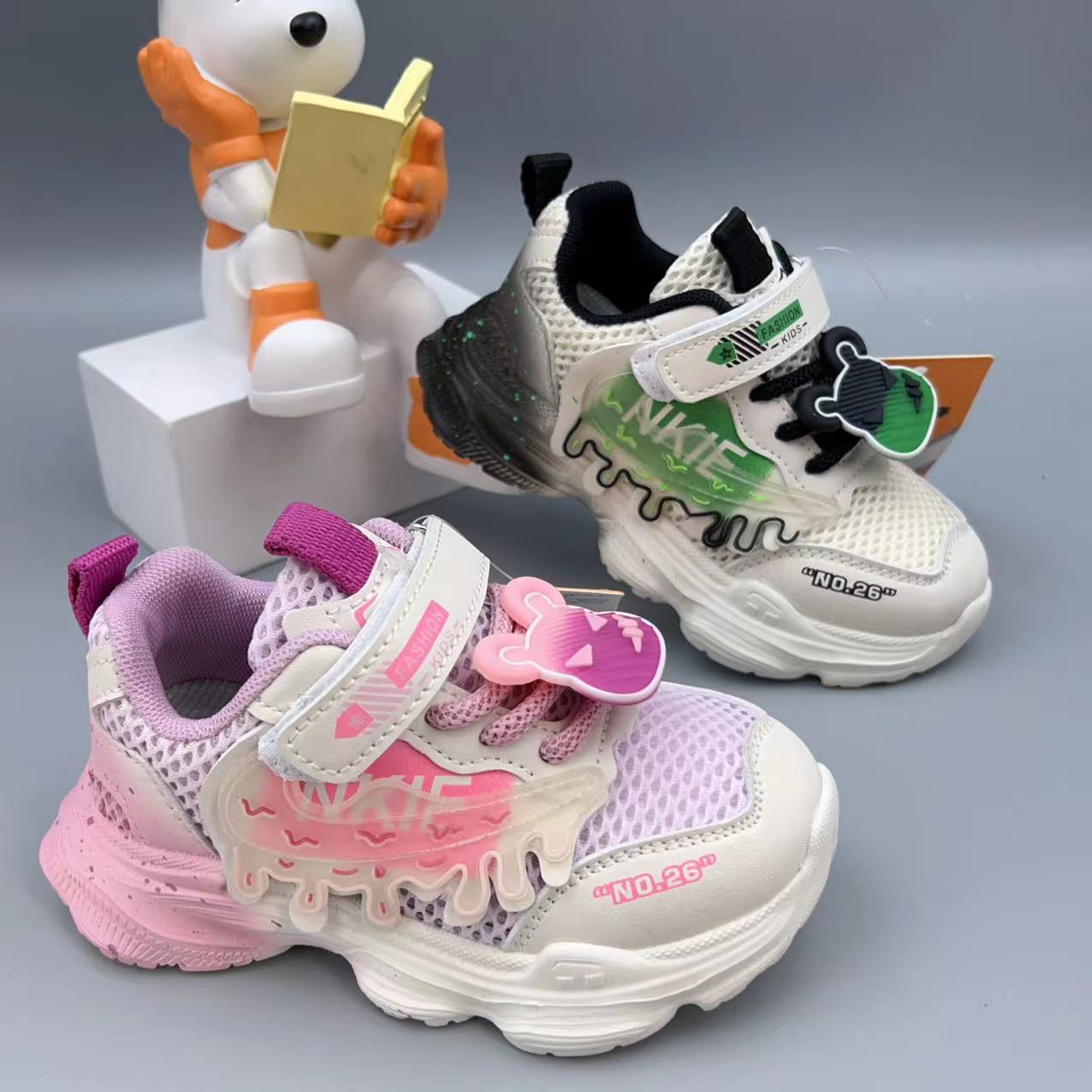 New Children's Sports Shoes Eva Light Bottom Kids Casual Shoes Boys Girls Transparent Mesh Sports Casual Shoes Baby Shoes