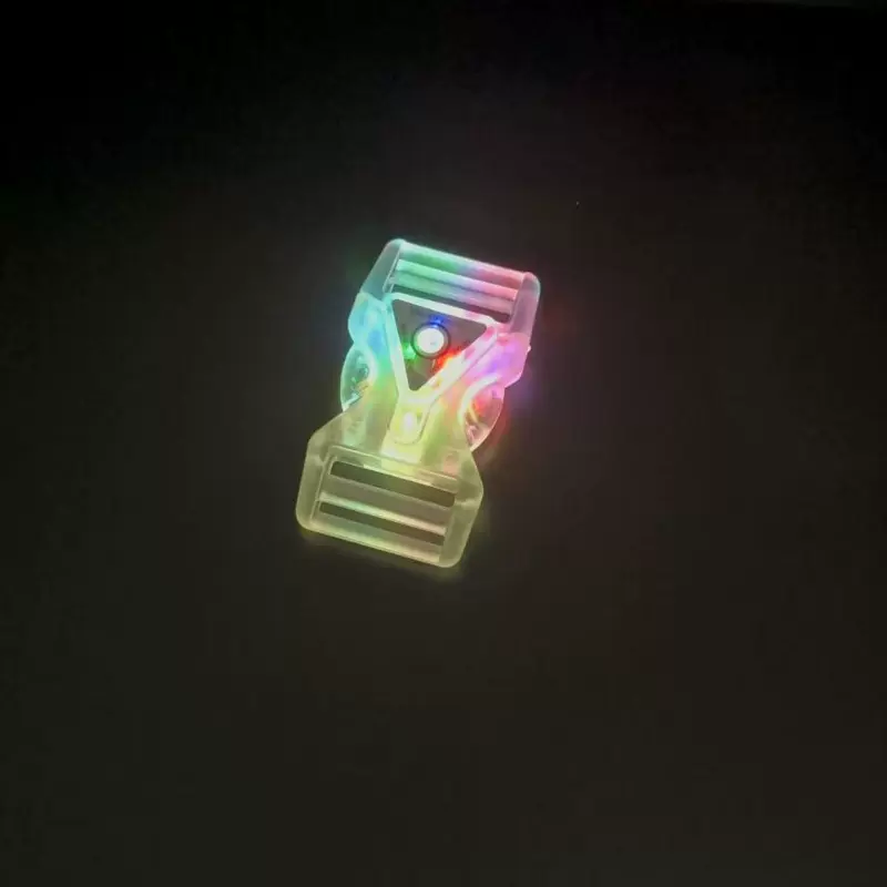塑料插扣2cm2.5cm夜间宠物发光插扣led卡扣闪光项圈插扣透明插扣