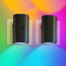 亚马逊跨境夜灯插入式黄昏到黎明传感器光控感应三色多色感应夜灯