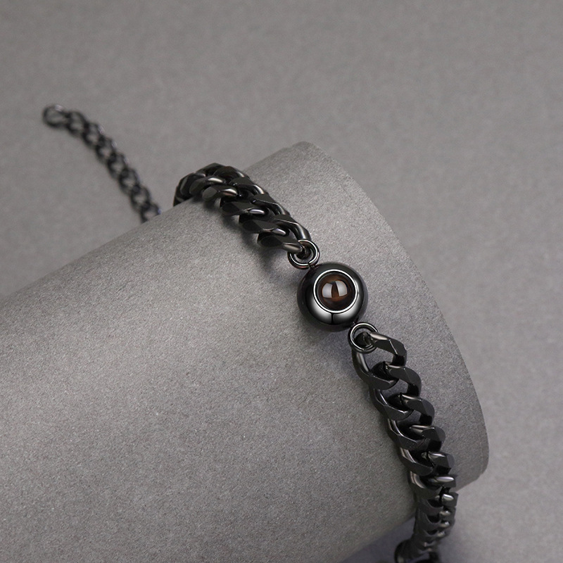 Vintage Stainless Steel Couple Bracelets - Rose Gold