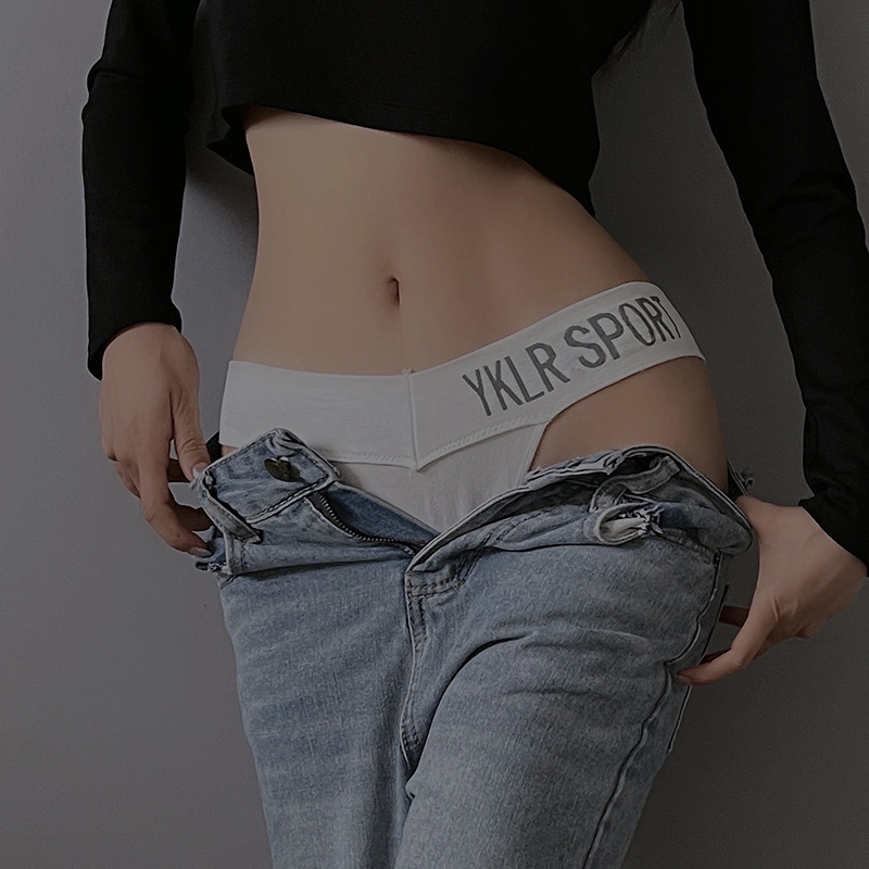 2025 Export Cross-Border Seamless Women's Underwear Sports Fitness High Elastic Seamless Low Waist t Pants Sexy Thong for Women