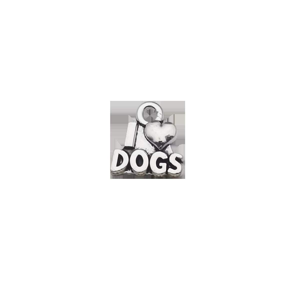 Venta caliente de fábrica 1 caniche plata Xizanga accesorios colgante DIY accesorios animales antiguos plata cachorro hueso pata