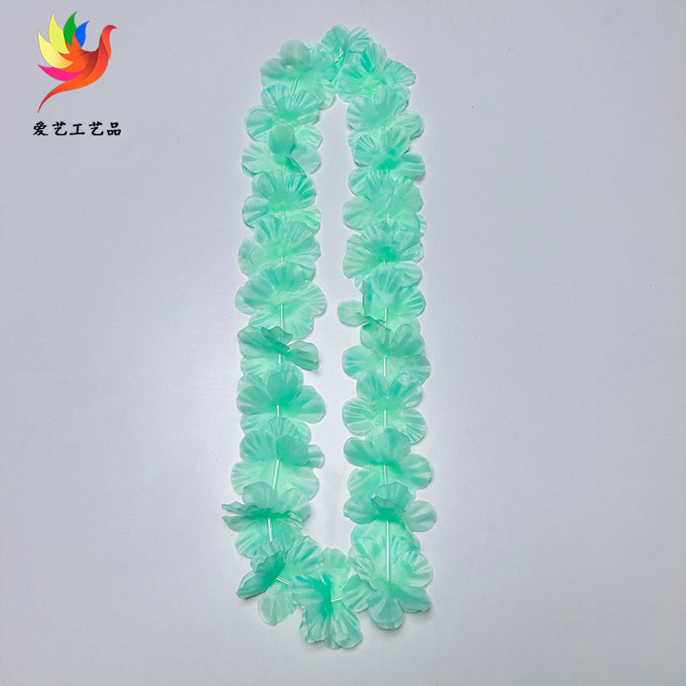 Color macaron poliéster corolla de cuello 30 pares de pétalos de diámetro 6.5cm longitud 108cm corolla de flores coloridas