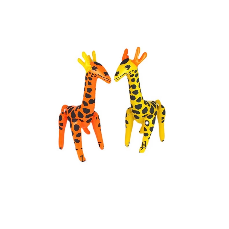 Inflatable animal toys, PVC inflatable animals, giraffes, panthers, and deer, children's inflatable animal toys.