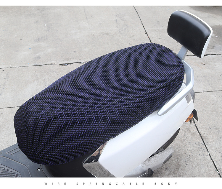 Summer Motorcycle Sun Protection Mesh Seat Cover Electric Scooter Heat Insulation Breathable Seat Cushion Cover Seat Cover