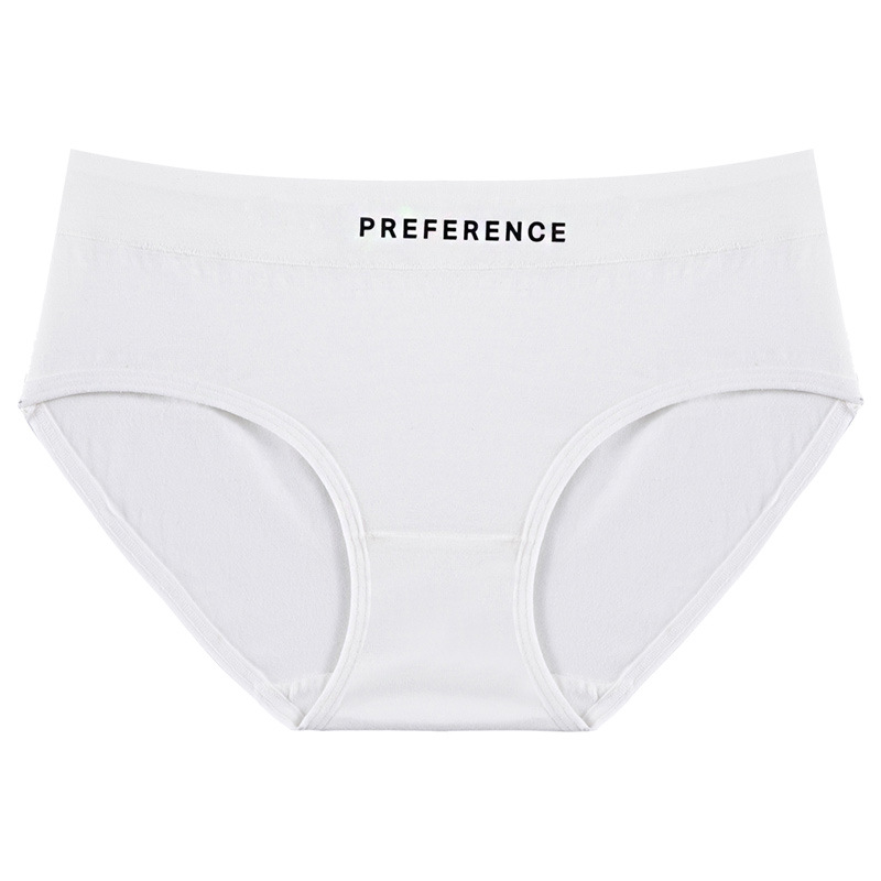 Ropa interior de algodón Mujer antibacteriano entrepierna chica más tamaño triángulo pantalones cortos cabeza cintura media algodón sin costuras Niñas Ropa interior deportiva