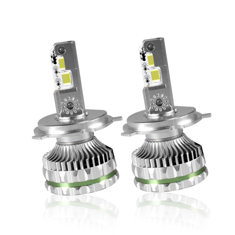 Cross-border exclusive four copper tube 150W high-power car LED headlights h7 h4 LED high/low beam car modification lamp