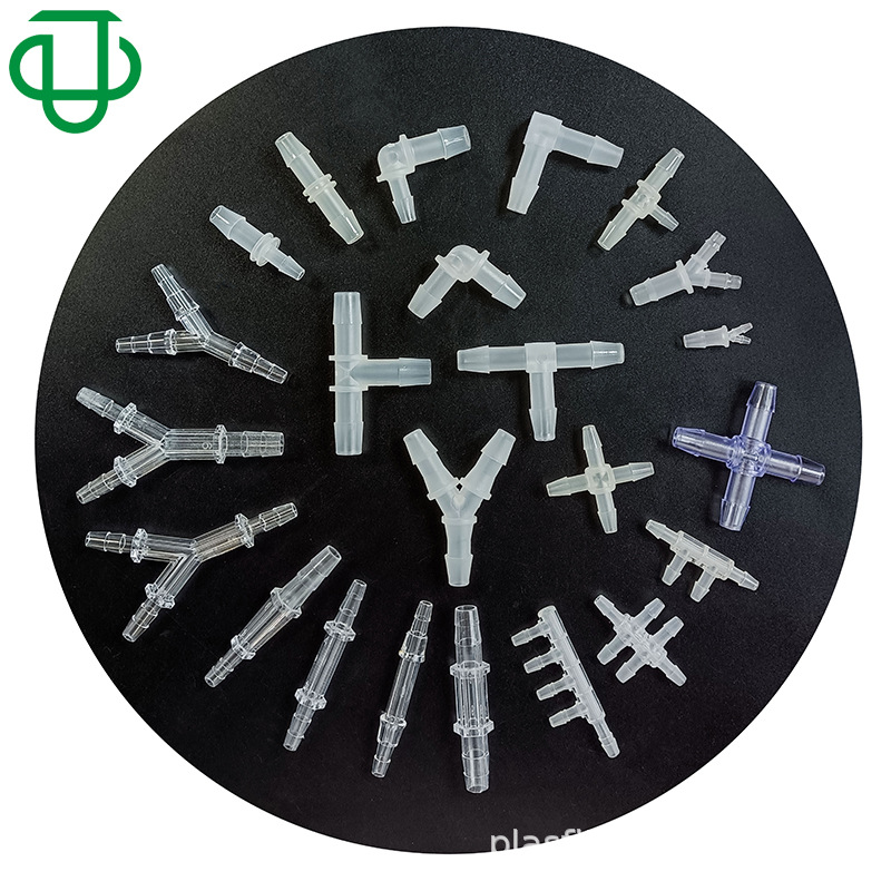 集优医疗卫生级塑料二通三通四通六通宝塔水气软管插管接头直插式