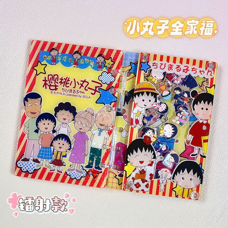 日本の漫画 A7 ルーズリーフノートブックかわいいガーリーハート高価値アニメ学生アクリル|undefined