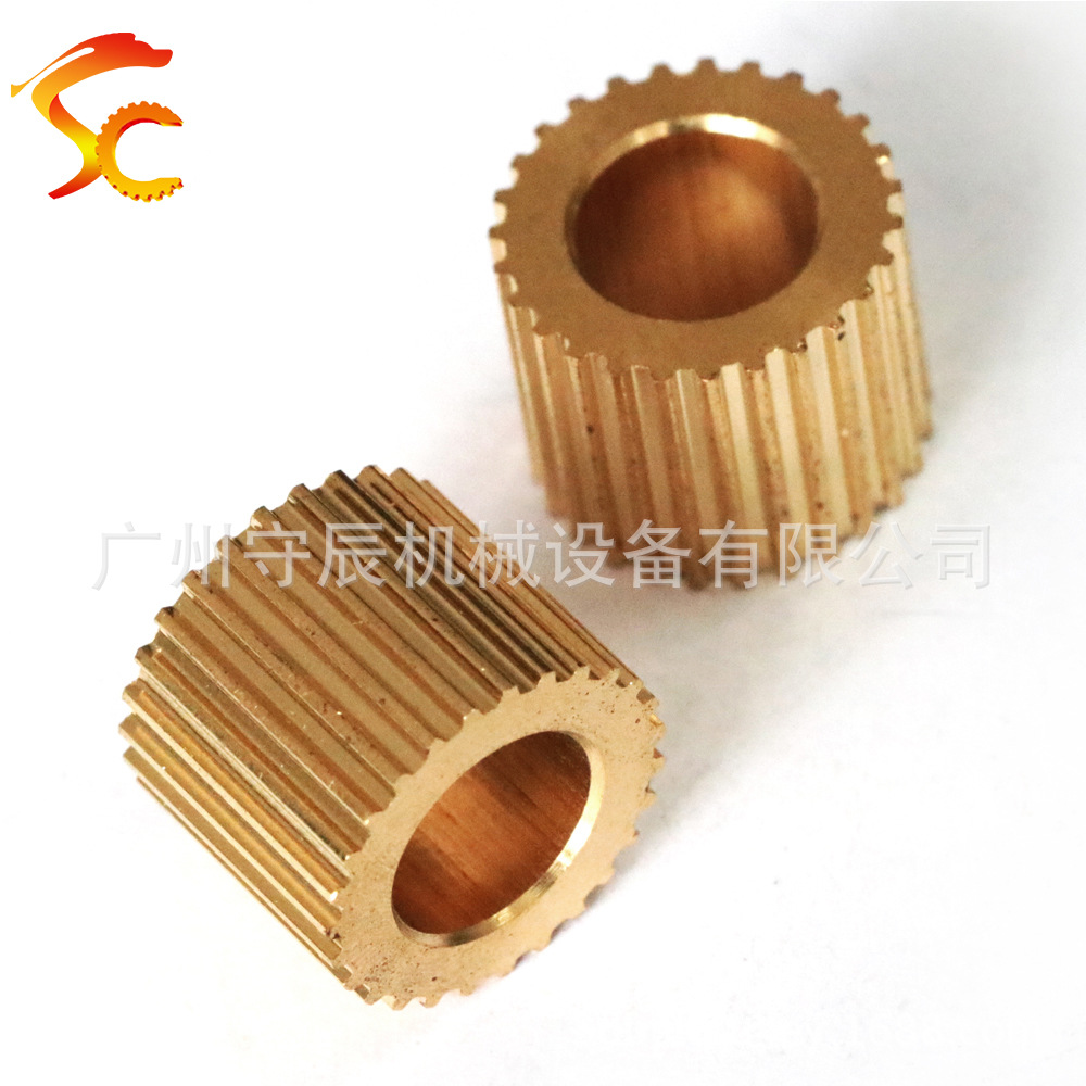 黄铜同步带轮MXL 27/54齿 内孔10/16 总高14 无挡边 精加工 直供