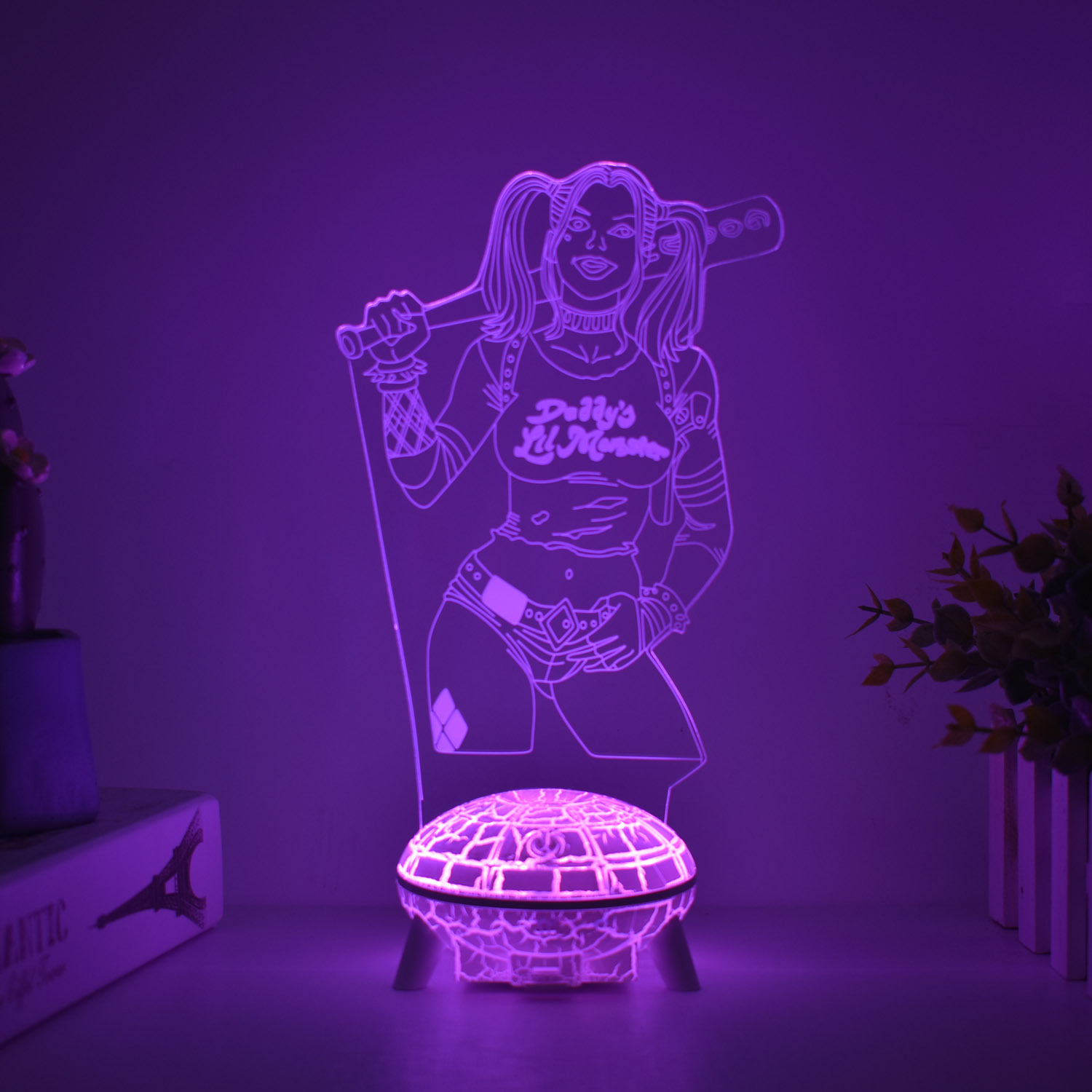 Transfronteriza serie de superhéroes Spider-Man Iron Man periférico 3D luz de la noche luz creativa pintura decoración adornos hechos a mano