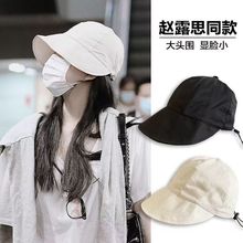 夏季新款遮阳帽明星同款防晒帽可调节速干透气太阳帽百搭潮流帽子