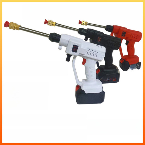 Portable High-Pressure Wireless Water Gun Car Wash Machine, Cross-Border Wholesale Manufacturer, Household Lithium Battery Water Gun