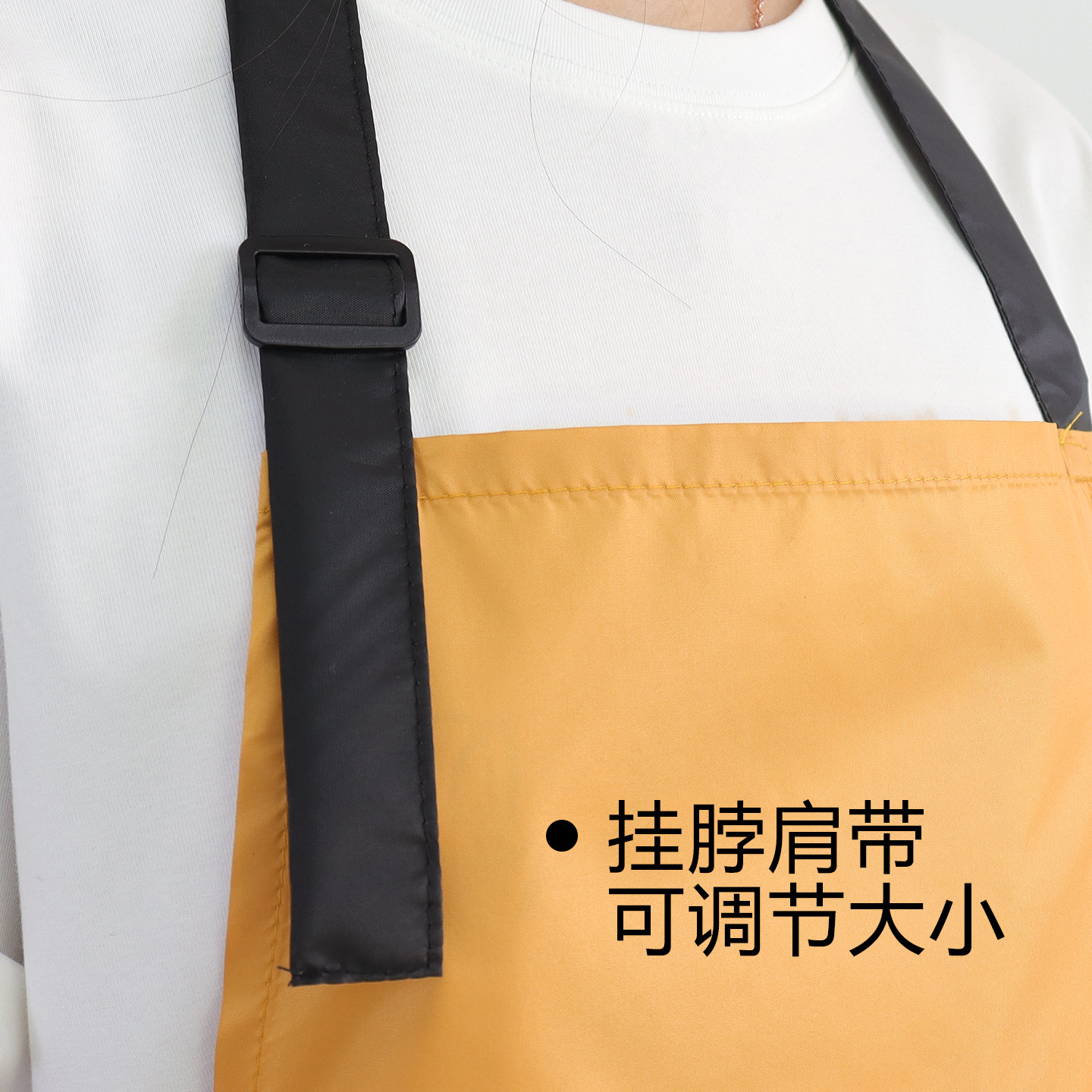 Amazon rojo delantal halter dos bolsillos grandes restaurante camarero ropa de trabajo hogar cocina delantal impermeable