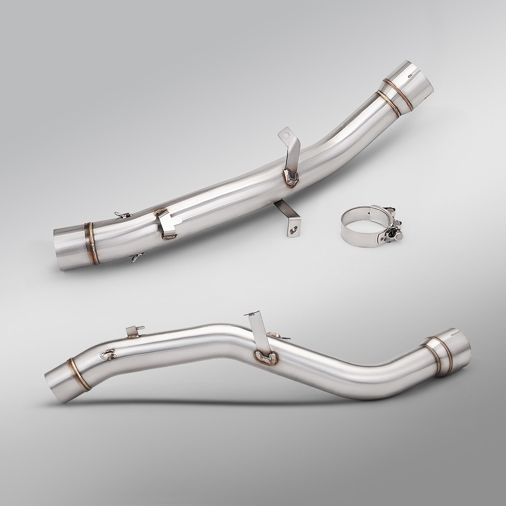Motorcycle ZX820RR exhaust pipe suitable for Zhangxue 820RR, stainless steel drumless middle section, original factory interface