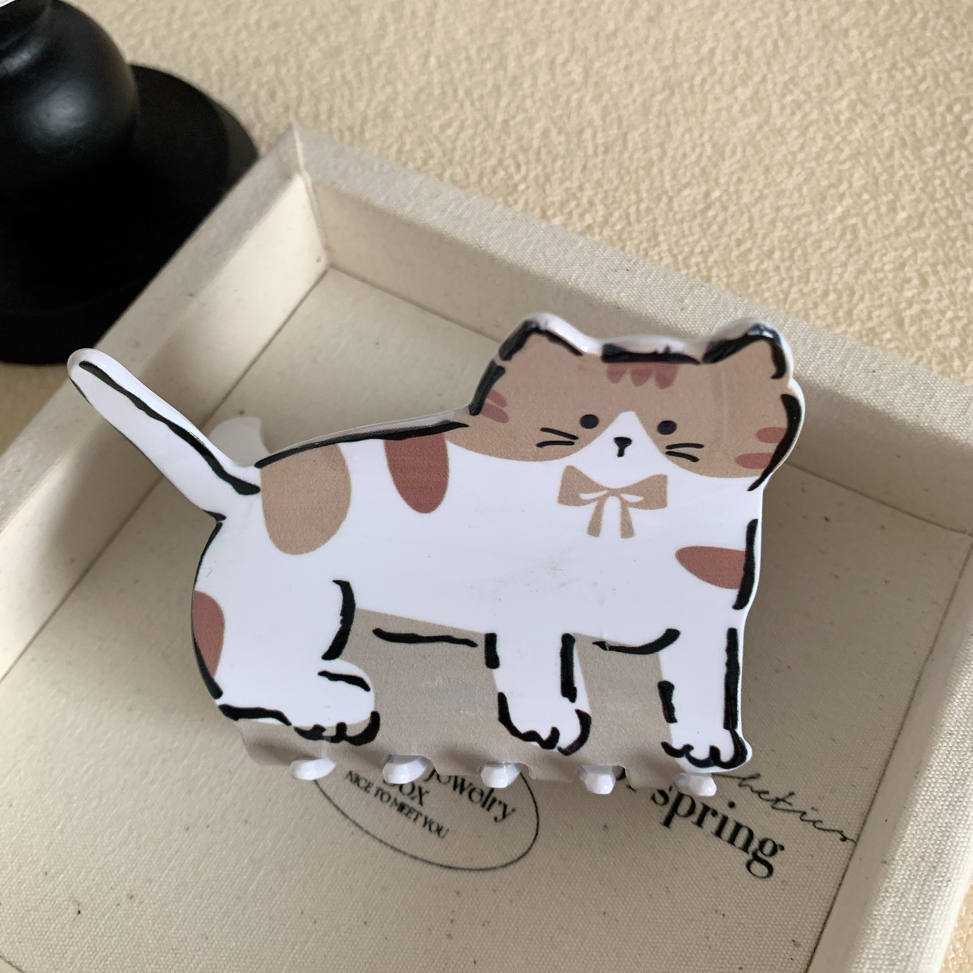 Frau Süß Karikatur Hund Katze Aryl Haarkrallen display picture 8