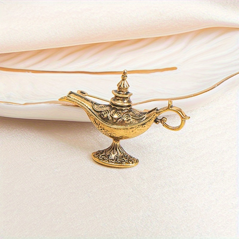 Aladdin magische lamp emaille broche dames legering speld badge_voghion.com