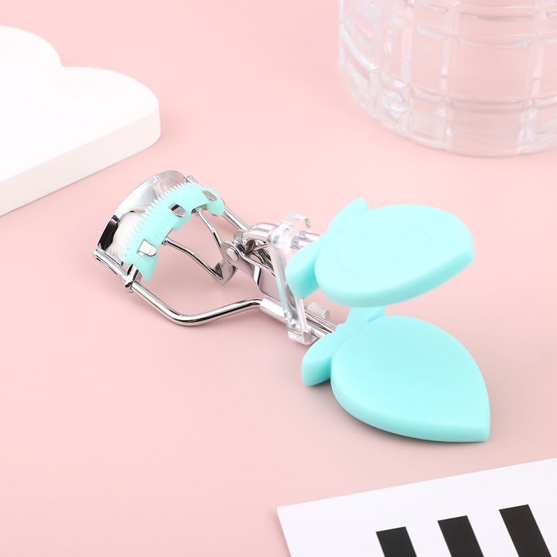 Nuevo rizador de pestañas con mango de melocotón, rímel de belleza, rizado, estereotipo de pestañas, pestañas hermosas, herramientas auxiliares de belleza