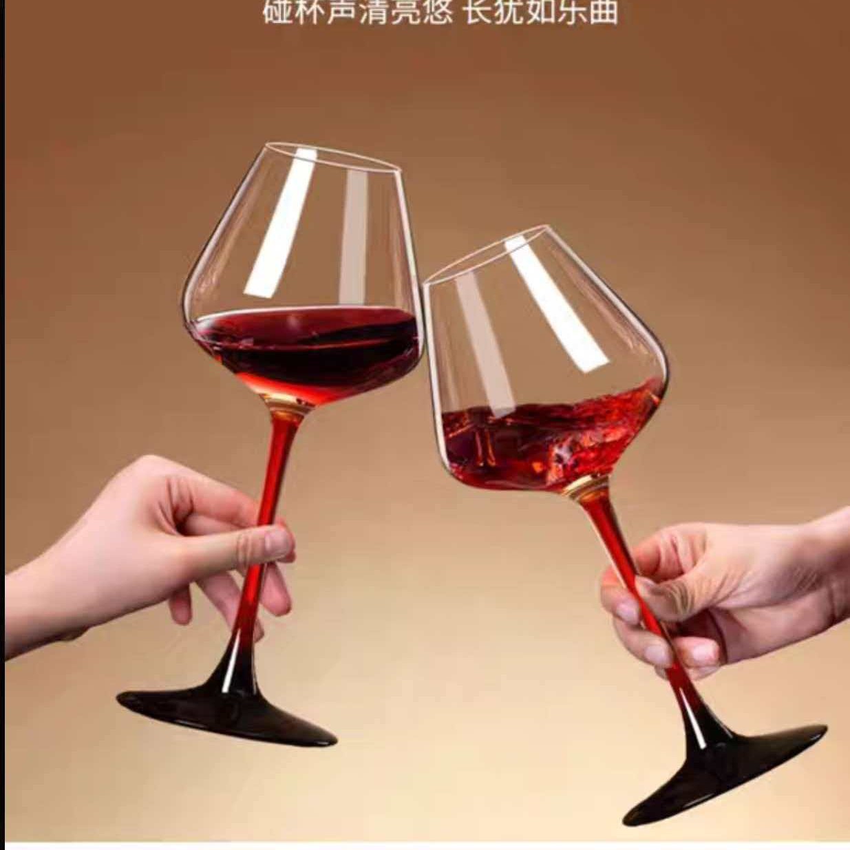 Vaso de vino creativo europeo de alto nivel casero de cristal borgoña barra de vidrio de uva blanca copa de champán