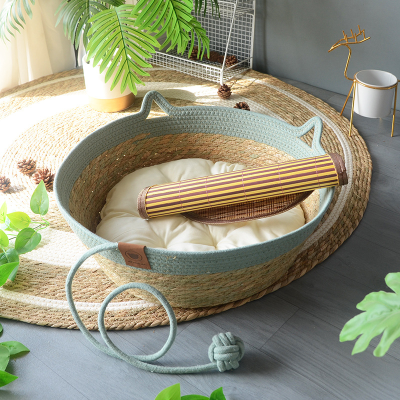 바다색 재미있는 스타일 + 따뜻한 흰색 화장솜 + 매트